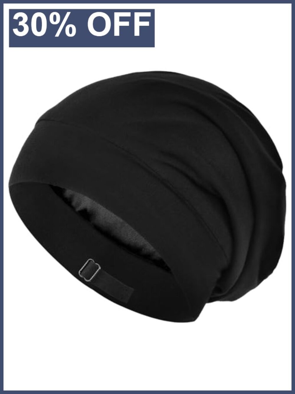 Adjustable Satin Silk Hair Bonnet Sleeping Cap Modal Lined